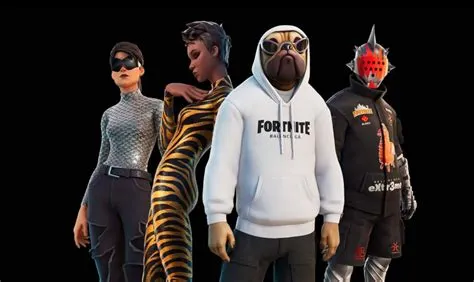 Balenciaga x Fortnite — four in-game character skins wearing Balenciaga apparel